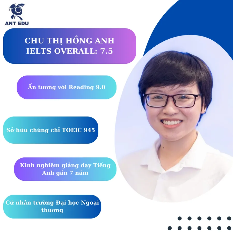 Hồ sơ giảng viên Chu Thị Hồng Anh