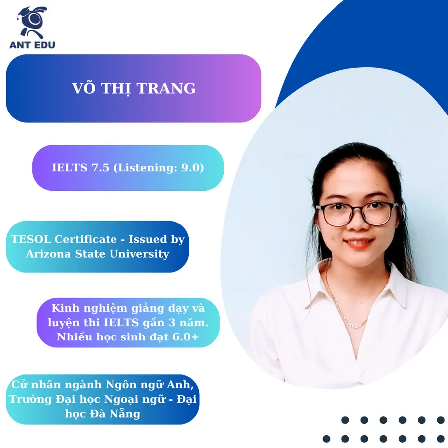 Hồ sơ giảng viên Võ Thị Trang