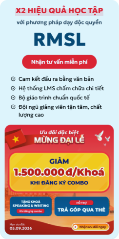 X2 hiệu quả học tập với phương pháp RMSL — nhận tư vấn miễn phí