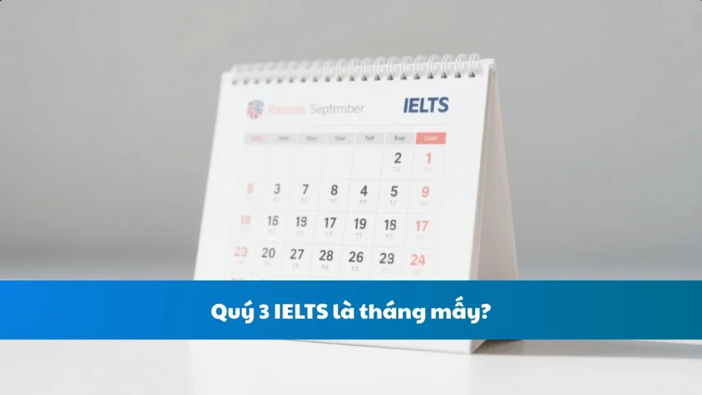 Quý 3 IELTS là tháng mấy?