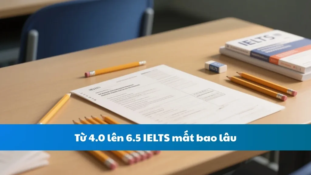 Từ 4.0 lên 6.5 IELTS mất bao lâu